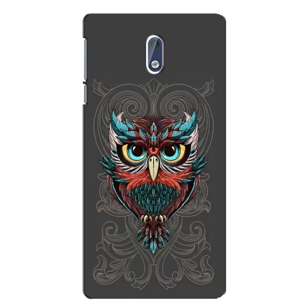 Чехол с рисунком «Сова на сером» для Nokia 3 Чехол с рисунком «Сова на сером» для Nokia 3