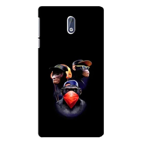 Чехол с рисунком «Три обезьяны» для Nokia 3