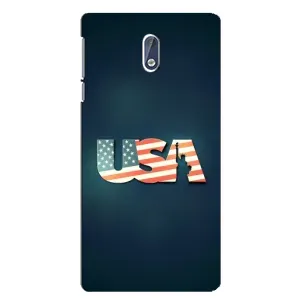 Чехол Флаг USA для Nokia 3 (USA)