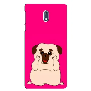 Чехол (ТПУ) Милые собачки для Nokia 3 (Веселый Мопсик)