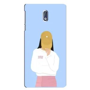 Силиконовый Чехол на Nokia 3 с картинкой Стильных Девушек (Желтая кепка)