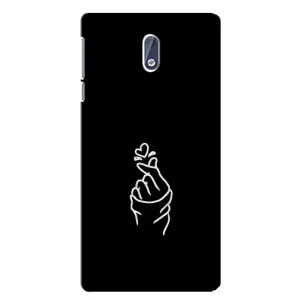 Чехлы (Знак сердечка) на Nokia 3 (Знак Сердечка)