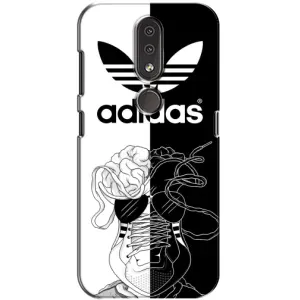 Чехол в стиле "Адидас" для Нокиа 4.2 (Adidas шнурки)