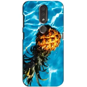 Чехол с изображением вкусной еды для Nokia 4.2 (Ананас)