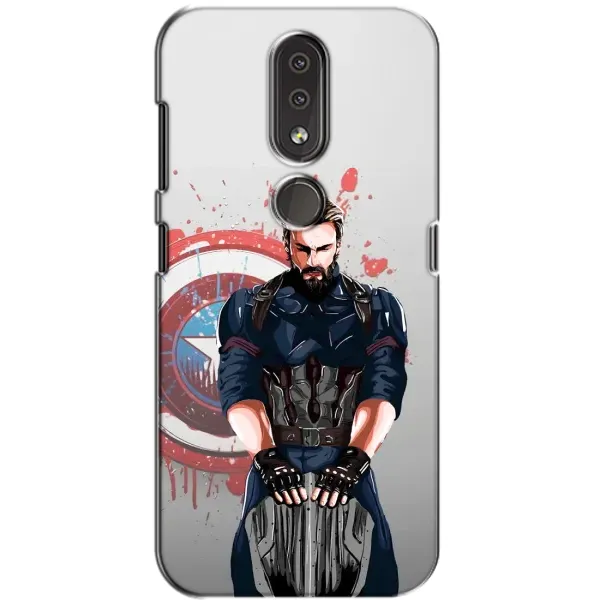 Чехол с рисунком «Арт капитан» для Nokia 4.2