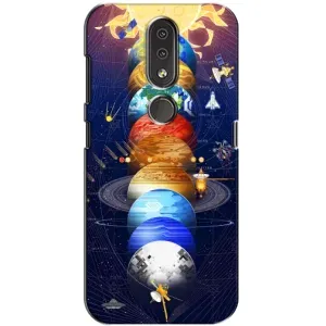 Чохол (ТПУ) з планетами на Nokia 4.2 (Арт планети)