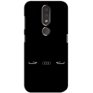 Силиконовый бампер с картинкой машины на Nokia 4.2 (Силует Audi)