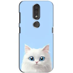Чохол на тематику: Коти для Nokia 4.2 (Білий кіт)