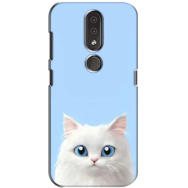 Чехол с рисунком «Белый кот» для Nokia 4.2 Чехол с рисунком «Белый кот» для Nokia 4.2