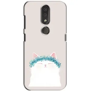 Чохол на тематику: Коти для Nokia 4.2 (Білий котик)