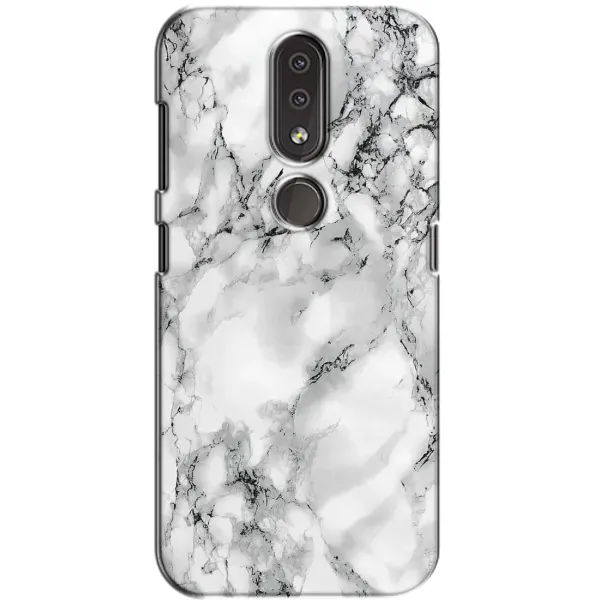 Чехол с рисунком «Белый мрамор» для Nokia 4.2