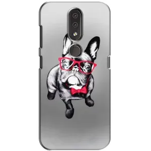 Чохол (ТПУ) Милі песики для Nokia 4.2 (Бульдог в окулярах)