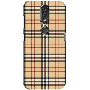 Чехол с рисунком «Burberry стиль» для Nokia 4.2