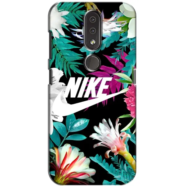 Чехол с рисунком «Цветочный Nike» для Nokia 4.2 Чехол с рисунком «Цветочный Nike» для Nokia 4.2