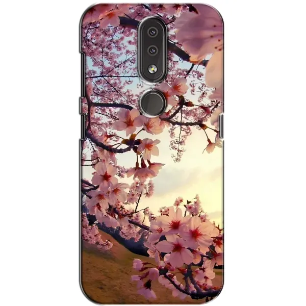 Чехол с рисунком «Цветущая сакура» для Nokia 4.2