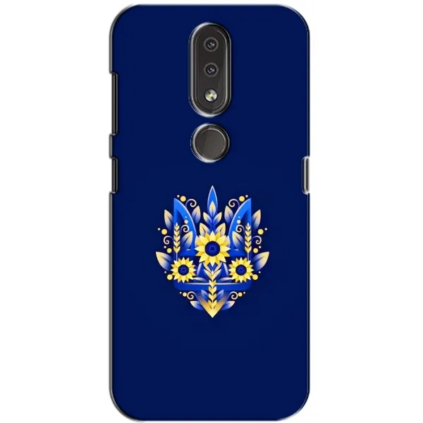 Чехол с рисунком «Цветущий Герб» для Nokia 4.2