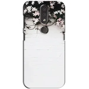Чехлы с тематикой "ЦВЕТЫ" на Nokia 4.2 (Цветы на стене)