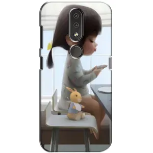 Чохол з малюнком «ДІвчина з іграшкою» для Nokia 4.2