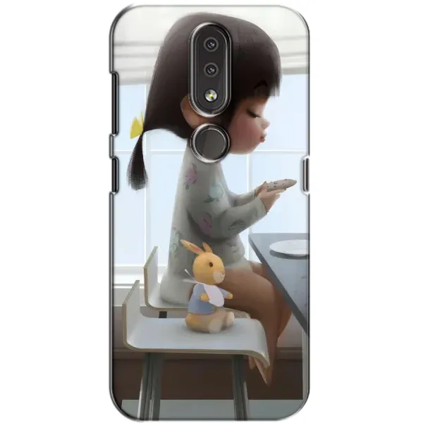 Чохол з малюнком «ДІвчина з іграшкою» для Nokia 4.2