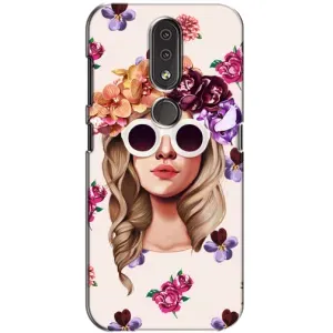 Чохол з картинкою Модні Дівчата Nokia 4.2 (Дівчина в окулярах)