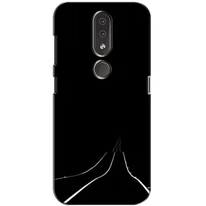 Чохол з картинками на чорному фоні для Nokia 4.2 (Дорога)