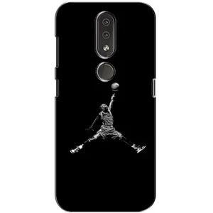 Силиконовый Чехол Nike Air Jordan на Нокиа 4.2 (Джордан)