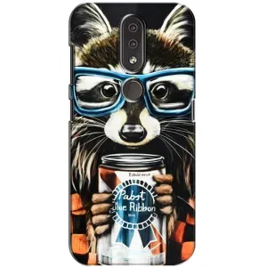 Силіконовий Чохол з Энотами на Nokia 4.2 (Єнот в окулярах)