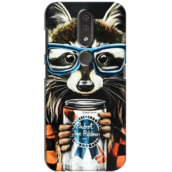 Чехол с рисунком «Енот в очках» для Nokia 4.2 Чехол с рисунком «Енот в очках» для Nokia 4.2