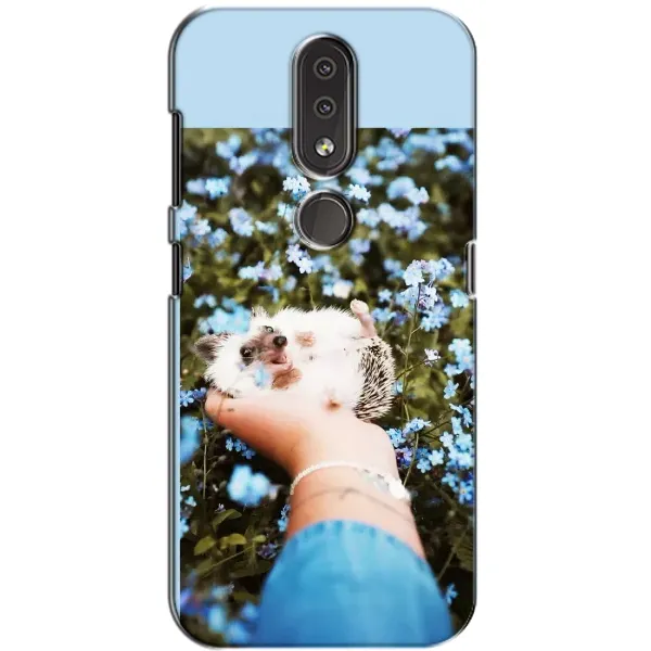 Чехол с рисунком «Ежик на руках» для Nokia 4.2