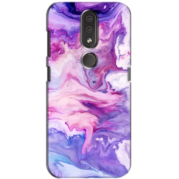 Чехол с рисунком «Фиолетовый мрамор» для Nokia 4.2 Чехол с рисунком «Фиолетовый мрамор» для Nokia 4.2