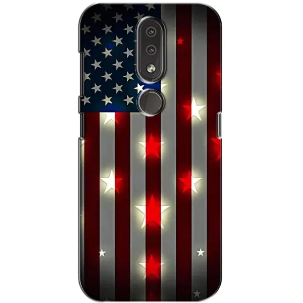 Чехол с рисунком «Флаг США 2» для Nokia 4.2 Чехол с рисунком «Флаг США 2» для Nokia 4.2