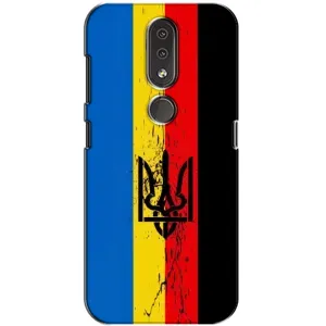 Чехлы УПА (Красно-Чёрный) на Nokia 4.2 (Флаг УПА)