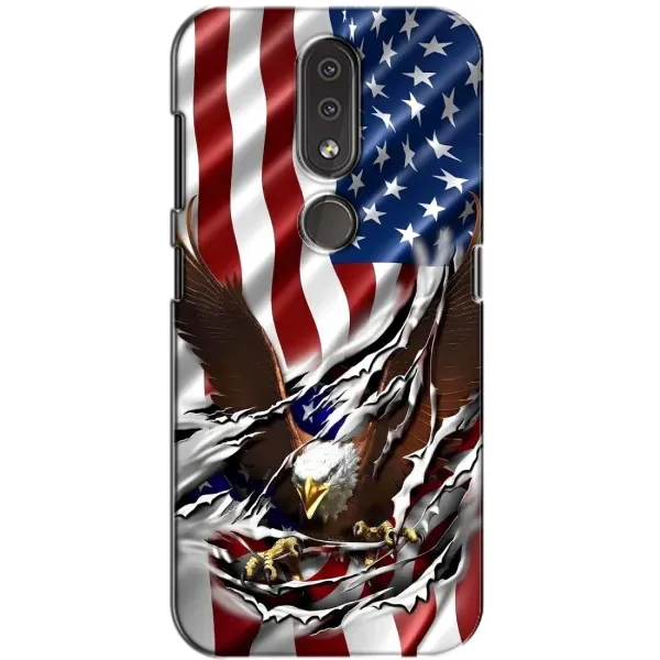 Чехол с рисунком «Флаг USA» для Nokia 4.2 Чехол с рисунком «Флаг USA» для Nokia 4.2