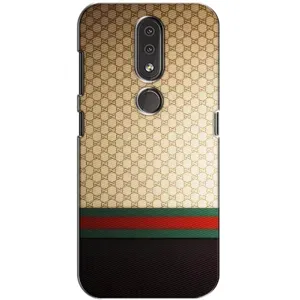 Чехлы Бренд GUCCI для Nokia 4.2 (Фон Гуччи)