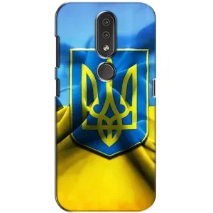 Чехол с картинкой (Патриотический ГЕРБ) на Nokia 4.2 (Герб и Флаг Украины)