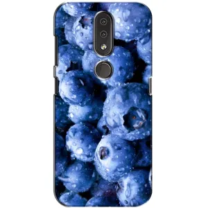 Чехол с изображением вкусной еды для Nokia 4.2 (Голубика)