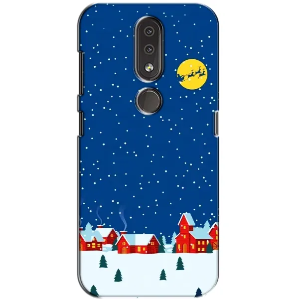 Чехол с рисунком «Город в снегу» для Nokia 4.2