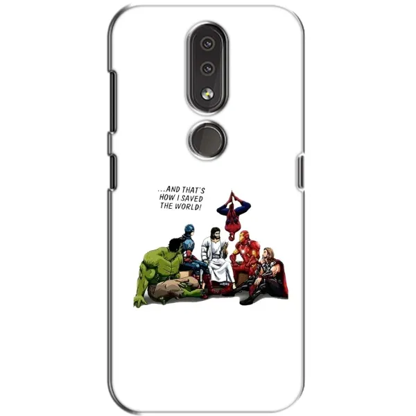 Чехол с рисунком «Иисус супергерой» для Nokia 4.2 Чехол с рисунком «Иисус супергерой» для Nokia 4.2