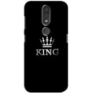 Чохол (Корона на чорному фоні) для Нокіа 4.2 (KING)