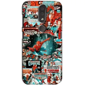 Чехол Супергерой Человека Паука на Nokia 4.2 (Комиксы Человек Паук)