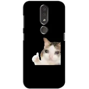 Чехол с рисунком «Кот в слезах» для Nokia 4.2
