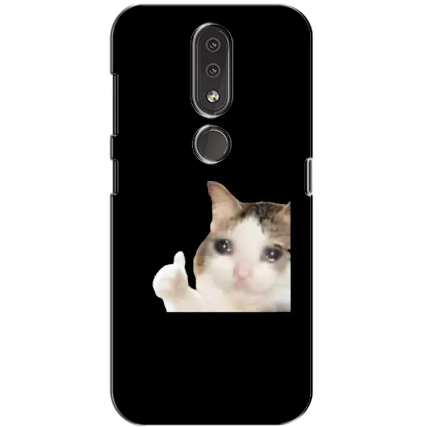 Чехол с рисунком «Кот в слезах» для Nokia 4.2 Чехол с рисунком «Кот в слезах» для Nokia 4.2
