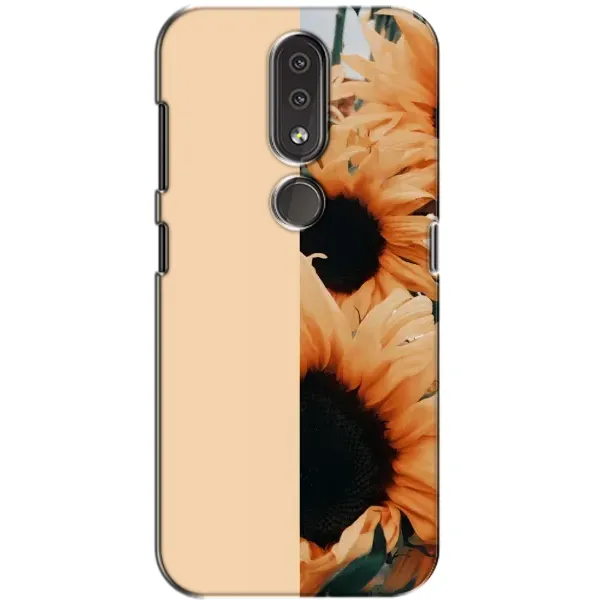 Чехол с рисунком «Красивые подсолнухи» для Nokia 4.2