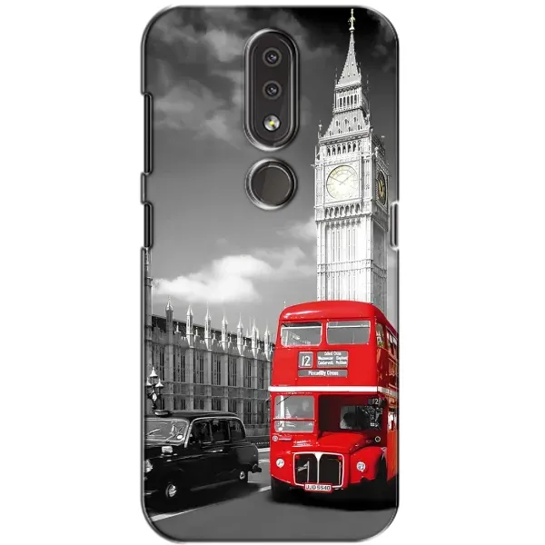 Чехол с рисунком «Красный автобус» для Nokia 4.2 Чехол с рисунком «Красный автобус» для Nokia 4.2