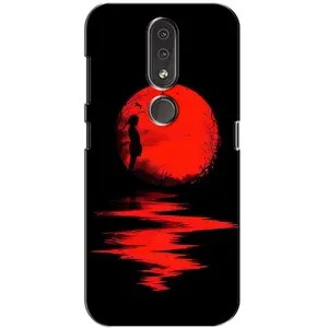 Чехол с рисунком «Красный Закат» для Nokia 4.2