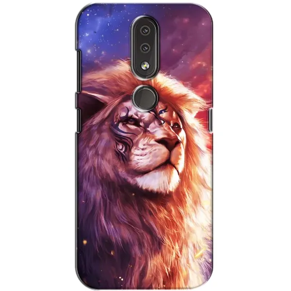Чехол с рисунком «Красочный ЛЕВ» для Nokia 4.2