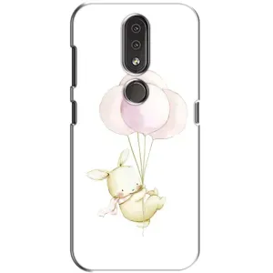 Силіконовий бампер з картинкою звірів для Nokia 4.2 (Кролик та кульки)