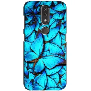 Силіконовий бампер з картинкою звірів для Nokia 4.2 (Крила метеликів)