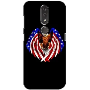 Чохол Прапор USA для Nokia 4.2 (Крила США)