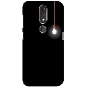 Чохол з картинками на чорному фоні для Nokia 4.2 (Лампочка)